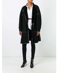 schwarzer Mantel von Alaïa Vintage