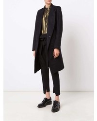 schwarzer Mantel von Ann Demeulemeester