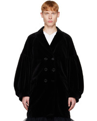 schwarzer Mantel von Simone Rocha