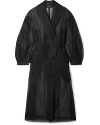 schwarzer Mantel von Simone Rocha