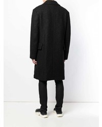 schwarzer Mantel von Raf Simons