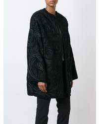 schwarzer Mantel von Gianfranco Ferre Vintage