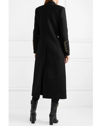 schwarzer Mantel von Saint Laurent