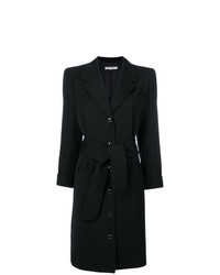 schwarzer Mantel von Yves Saint Laurent Vintage
