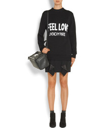 schwarzer Minirock mit Rüschen von Givenchy