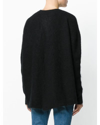 schwarzer Mohair Oversize Pullover von Ellery