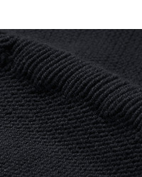 schwarzer Mohair Pullover mit einem Rundhalsausschnitt von Saint Laurent