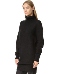 schwarzer Mohair Pullover von Acne Studios