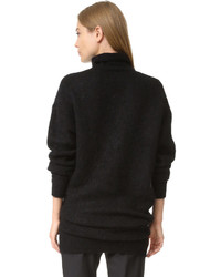 schwarzer Mohair Pullover von Acne Studios