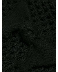 schwarzer Netz Pullover mit einem Rundhalsausschnitt von RED Valentino