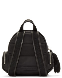 schwarzer Nylon Rucksack von Moncler