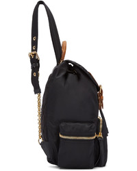 schwarzer Nylon Rucksack von Burberry