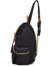 schwarzer Nylon Rucksack von Burberry