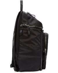 schwarzer Nylon Rucksack von Moncler