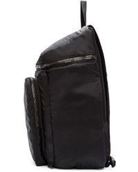 schwarzer Nylon Rucksack von Moncler