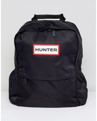 schwarzer Nylon Rucksack von Hunter