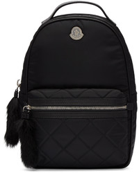 schwarzer Nylon Rucksack von Moncler