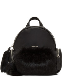 schwarzer Nylon Rucksack von Moncler