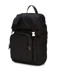 schwarzer Nylon Rucksack von Prada