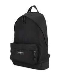 schwarzer Nylon Rucksack von Balenciaga