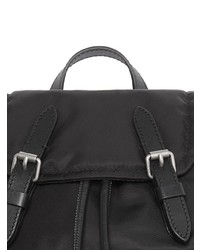 schwarzer Nylon Rucksack von Burberry