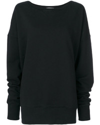 schwarzer Oversize Pullover