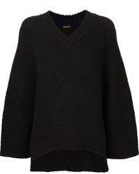 schwarzer Oversize Pullover von ADAM by Adam Lippes