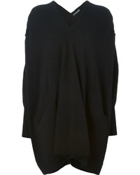 schwarzer Oversize Pullover von Alexander McQueen