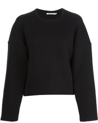 schwarzer Oversize Pullover von Alexander Wang