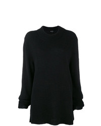 schwarzer Oversize Pullover von Ann Demeulemeester