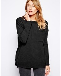 schwarzer Oversize Pullover von Asos