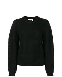 schwarzer Oversize Pullover von Chloé