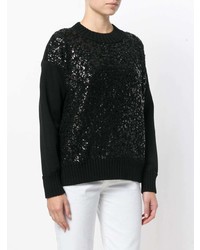 schwarzer Oversize Pullover von Moncler