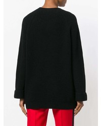 schwarzer Oversize Pullover von RED Valentino