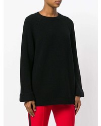 schwarzer Oversize Pullover von RED Valentino