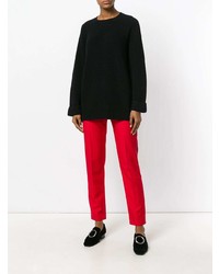 schwarzer Oversize Pullover von RED Valentino