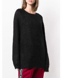 schwarzer Oversize Pullover von T by Alexander Wang