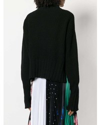 schwarzer Oversize Pullover von MSGM