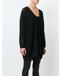 schwarzer Oversize Pullover von Givenchy