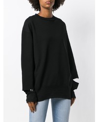 schwarzer Oversize Pullover von Diesel