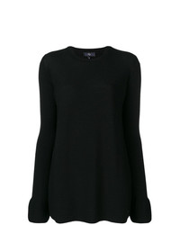 schwarzer Oversize Pullover von Fay