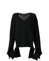 schwarzer Oversize Pullover von Federica Tosi