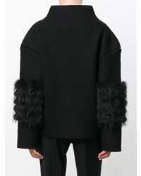 schwarzer Oversize Pullover von Saks Potts