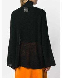 schwarzer Oversize Pullover von Semicouture