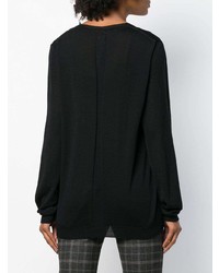 schwarzer Oversize Pullover von Rick Owens