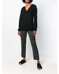 schwarzer Oversize Pullover von Rick Owens