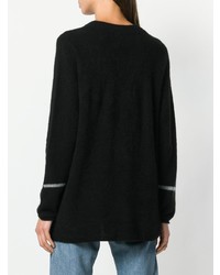 schwarzer Oversize Pullover von Suzusan