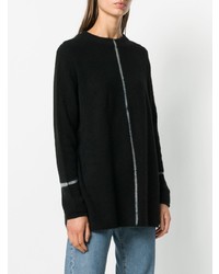 schwarzer Oversize Pullover von Suzusan