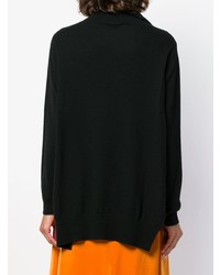 schwarzer Oversize Pullover von Semicouture