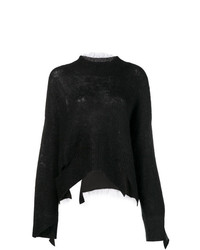schwarzer Oversize Pullover von Maison Flaneur